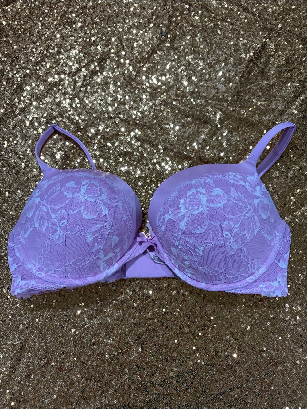 Victoria's Secret Lavender Lace Push-Up Bra